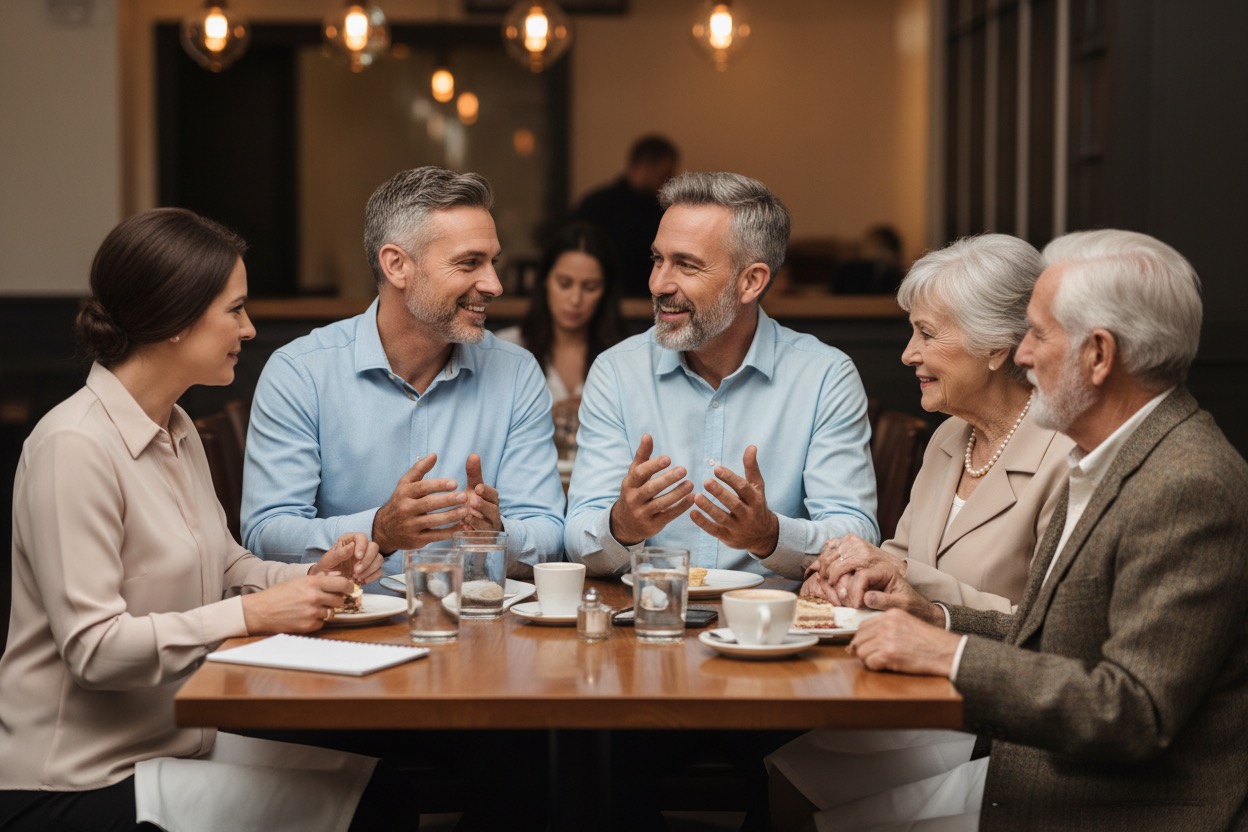 A consultation for home services for their parents
